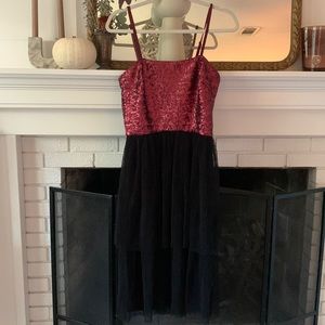 NWT DRESS THE POPULATION Kady Dress in Merlot